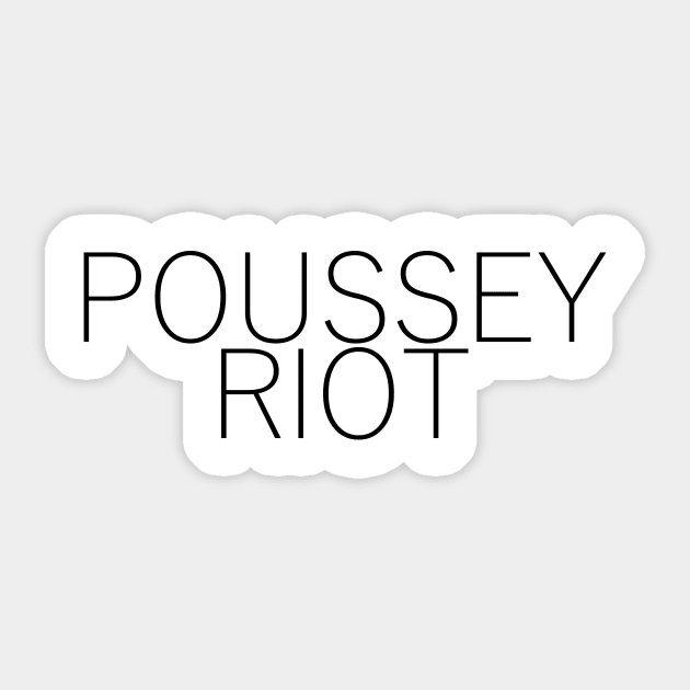 Poussey Riot Sticker by SimpleArt